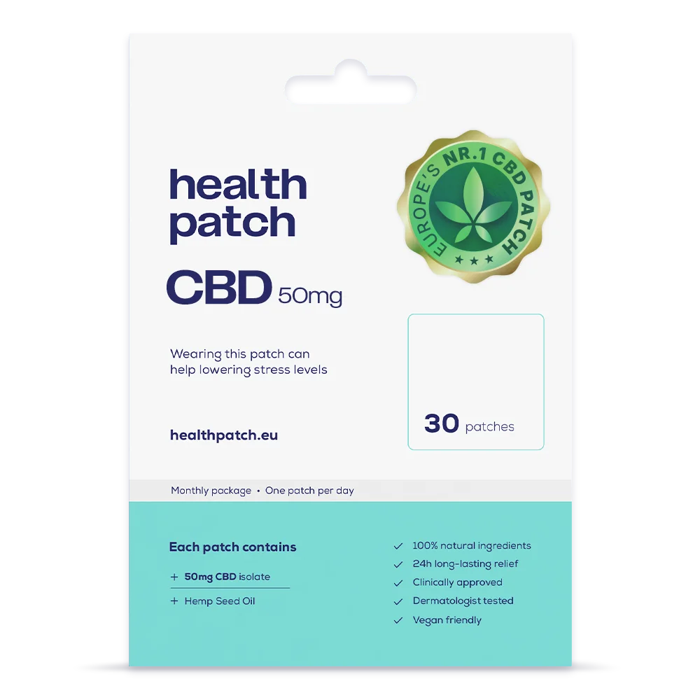 Health Patch CBD 50mg Pflaster Verpackung